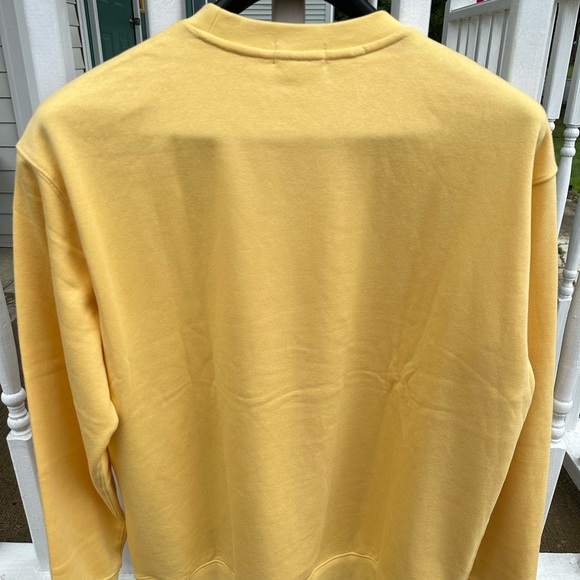 Polo Ralph Lauren Men XLT TeddyBear Beach Ball Yellow Crew Sweatshirt SweaterNWT - Picture 2 of 7